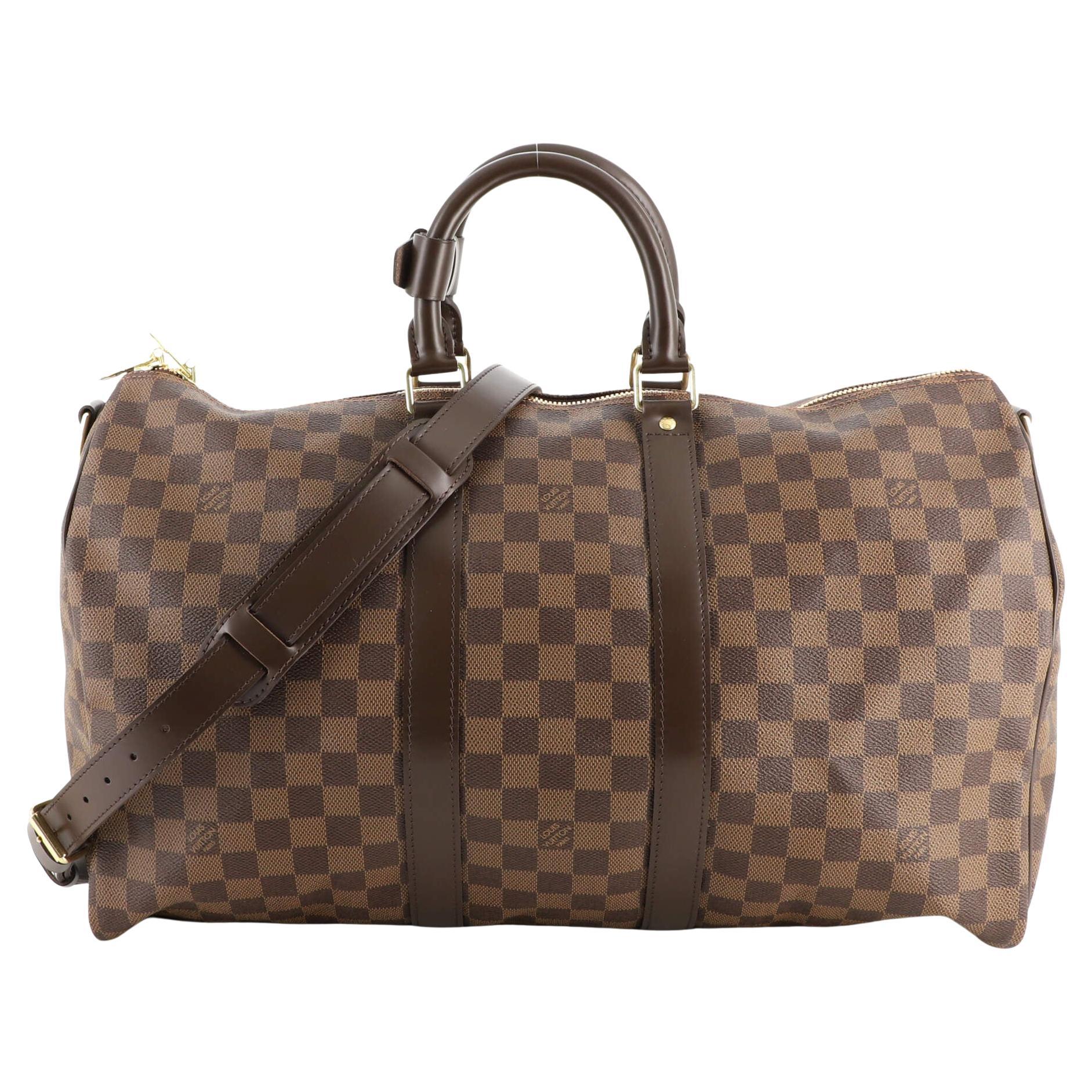 Louis Vuitton Keepall Bandouliere Bag Damier 45 at 1stDibs