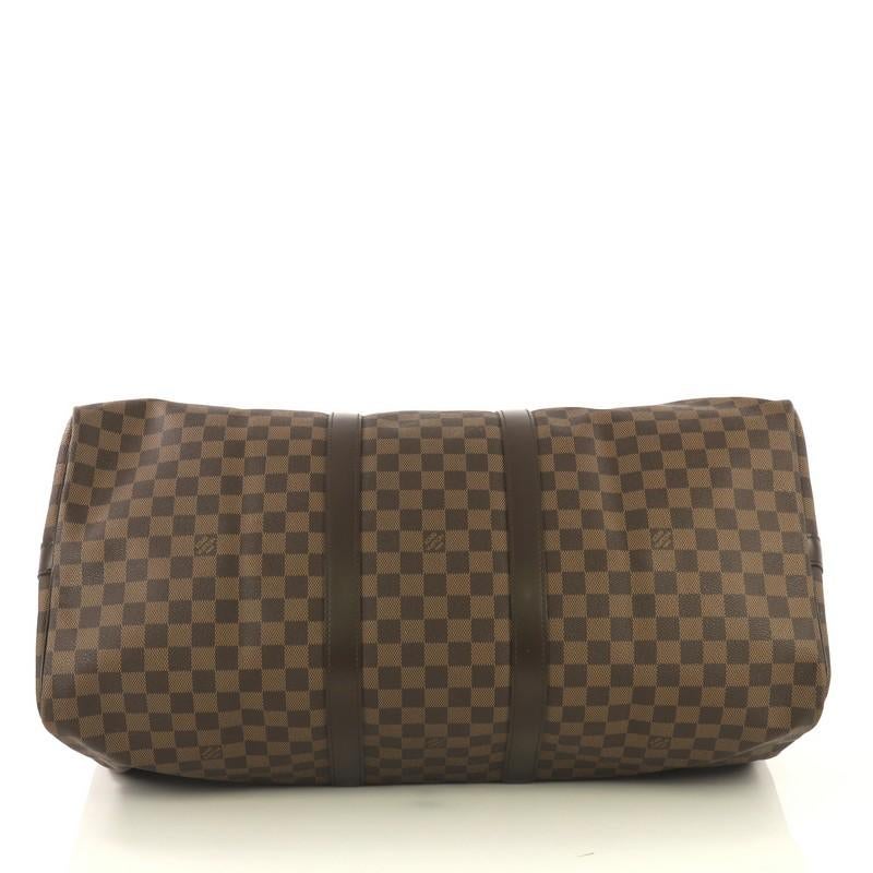 Louis Vuitton Keepall Bandouliere Bag Damier 55 In Excellent Condition In NY, NY