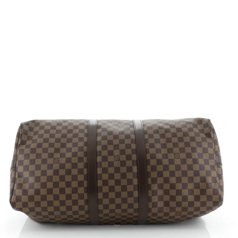 Louis Vuitton Keepall Bandouliere Bag Damier 55 For Sale at 1stdibs