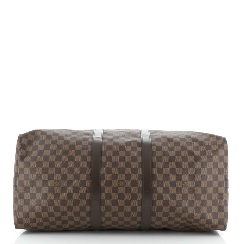 Louis Vuitton Keepall Bandouliere Bag Damier 55 In Good Condition In NY, NY