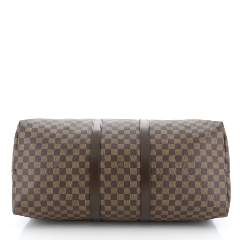 Louis Vuitton Keepall Bandouliere Bag Damier 55 For Sale at 1stdibs