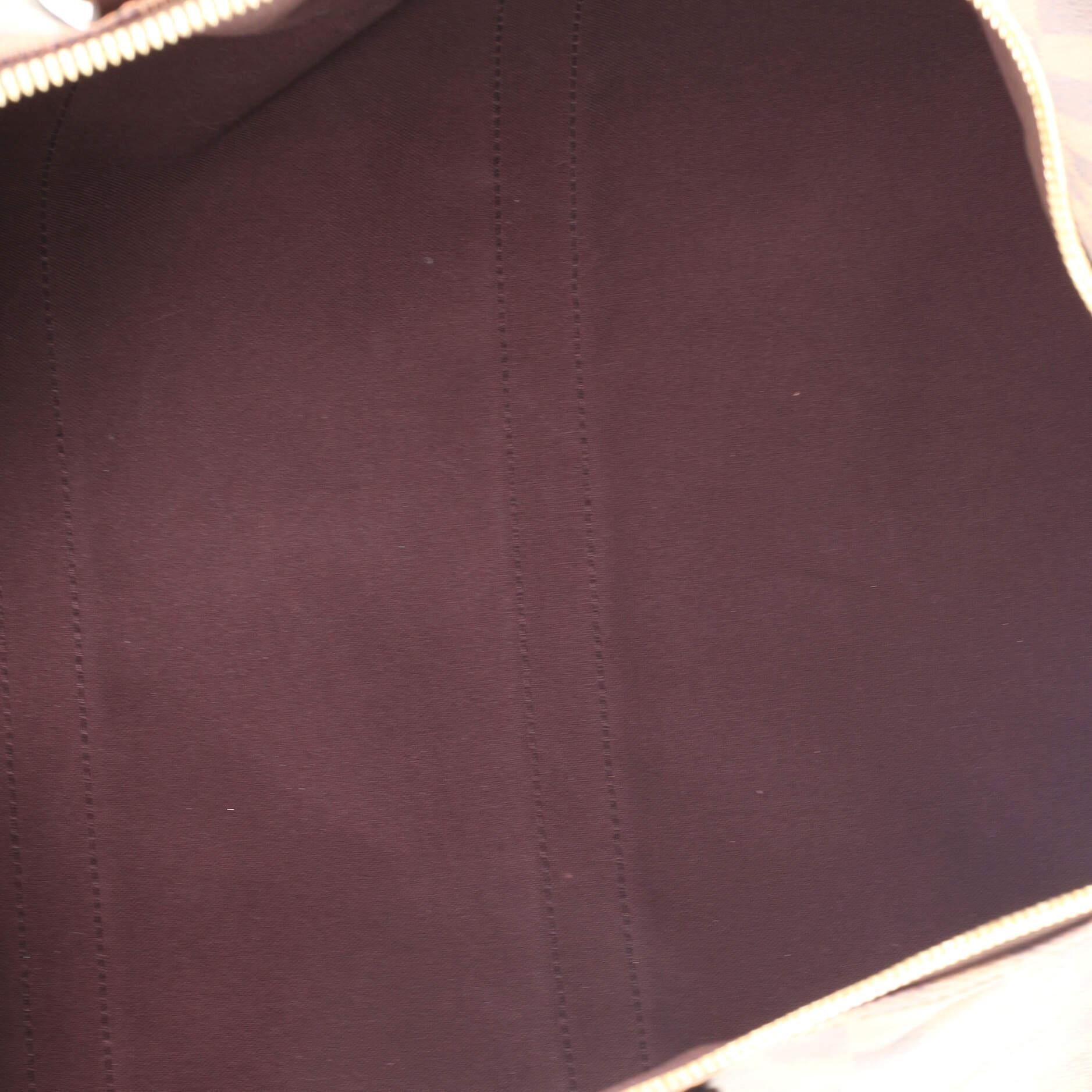 Brown Louis Vuitton Keepall Bandouliere Bag Damier 55