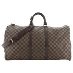 Louis Vuitton Keepall Bandouliere Bag Damier 55