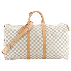 Louis Vuitton Keepall Bandouliere Bag Damier 55