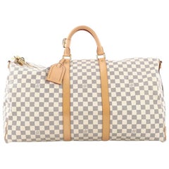 Louis Vuitton Keepall Bandouliere Bag Damier 55