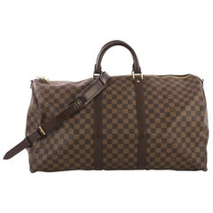 Louis Vuitton Keepall Bandouliere Bag Damier 55