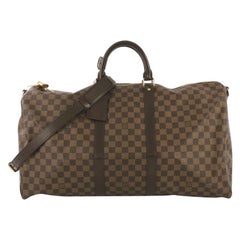 Louis Vuitton Keepall Bandouliere Bag Damier 55