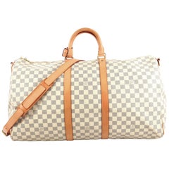 Louis Vuitton Keepall Bandouliere Bag Damier 55