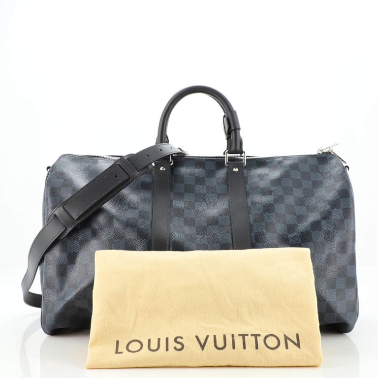 Louis Vuitton Keepall Bandouliere Damier Cobalt 55 Black/Cobalt