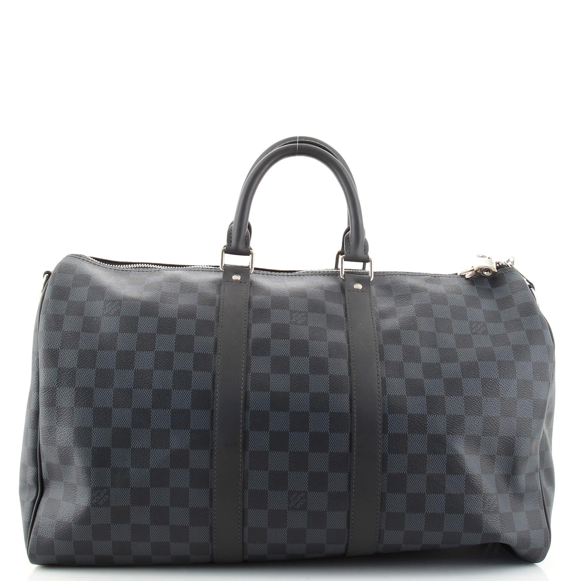 Louis Vuitton Keepall Bandouliere Bag Damier Cobalt 45 In Good Condition In NY, NY