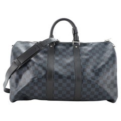 Louis Vuitton Keepall Bandouliere Bag Damier Cobalt 45