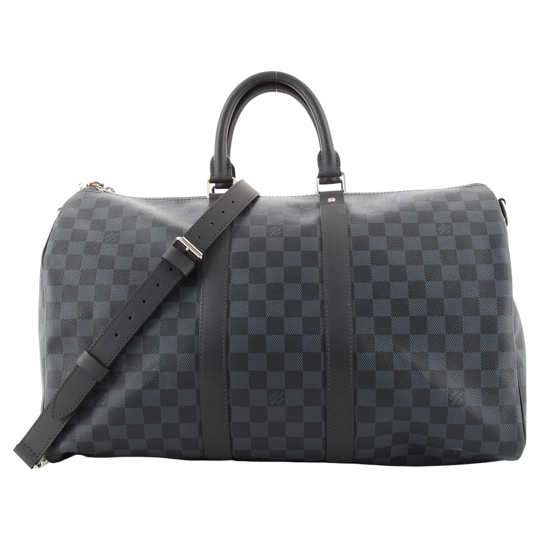 Louis Vuitton Keepall Bandouliere Bag Damier Cobalt 45