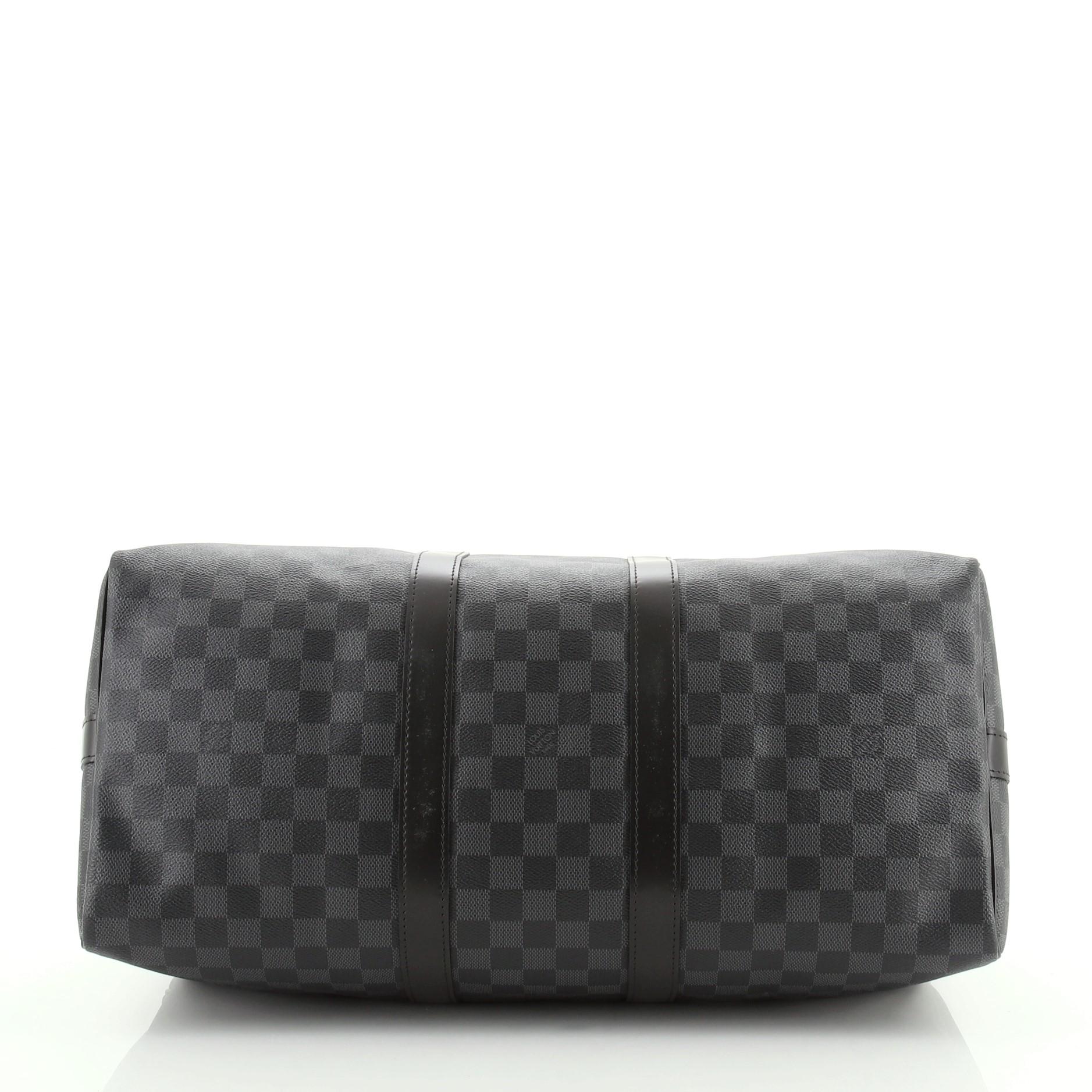 Women's Louis Vuitton Keepall Bandouliere Bag Damier Graphite 45
