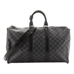 Louis Vuitton Keepall Bandouliere Bag Damier Graphite 45