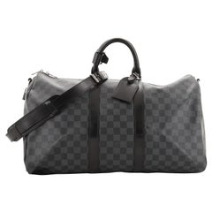 Louis Vuitton Keepall Bandouliere Bag Damier Graphite 45