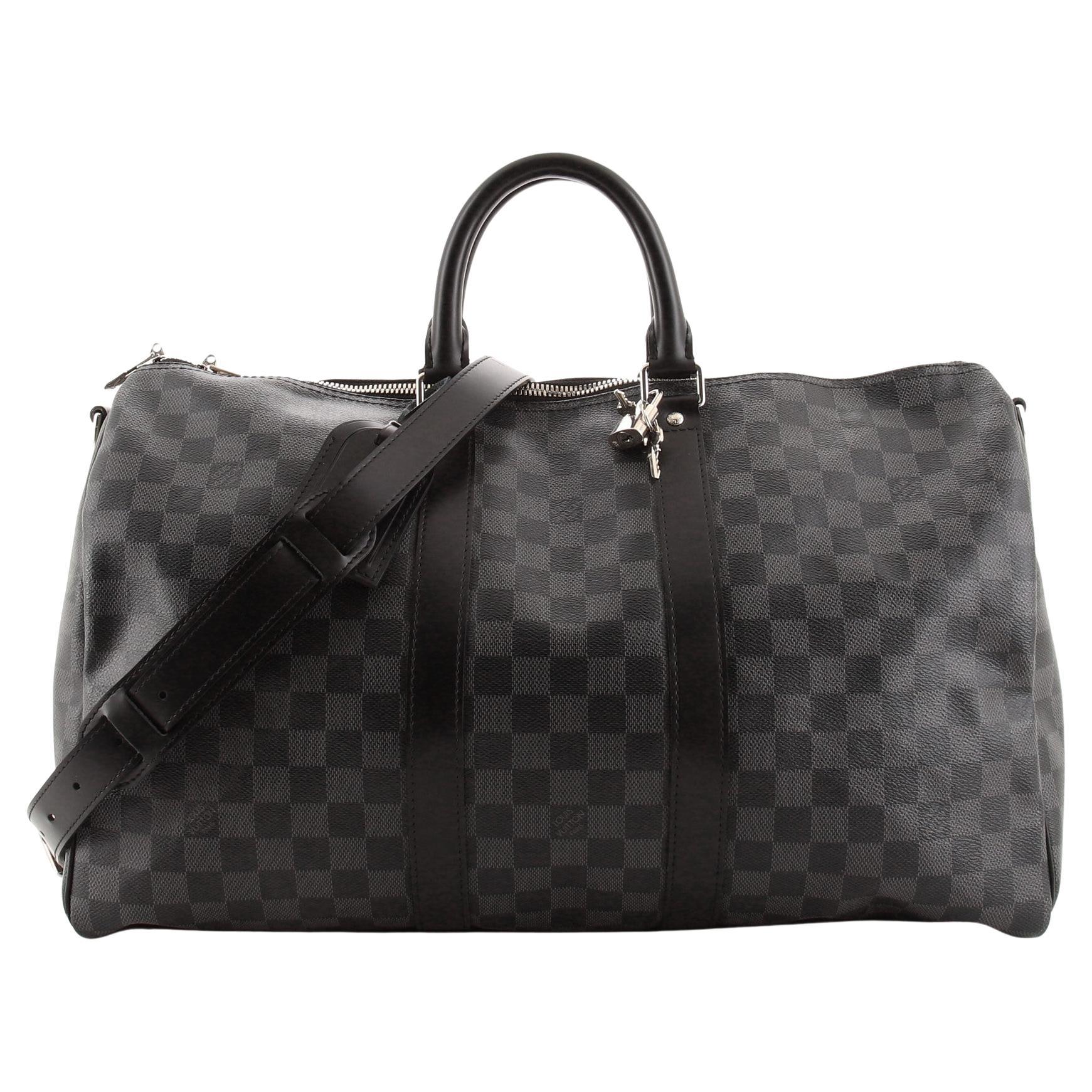 louis vuitton keepall damier graphite