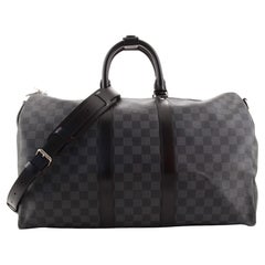 Louis Vuitton Keepall Bandouliere Bag Damier Graphite 45