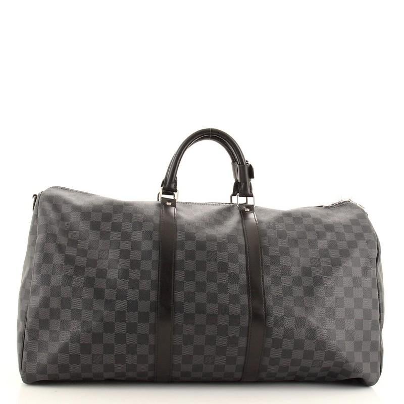 keepall bandouliere bag damier graphite 55