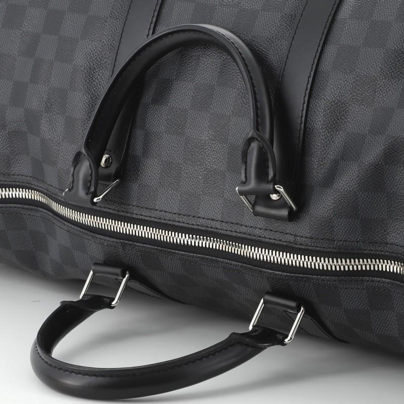 Louis Vuitton Keepall Bandouliere Bag Damier Graphite 55  4