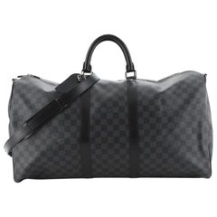 Louis Vuitton  Keepall Bandouliere Bag Damier Graphite 55