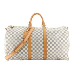  Louis Vuitton Keepall Bandouliere Bag Damier 55