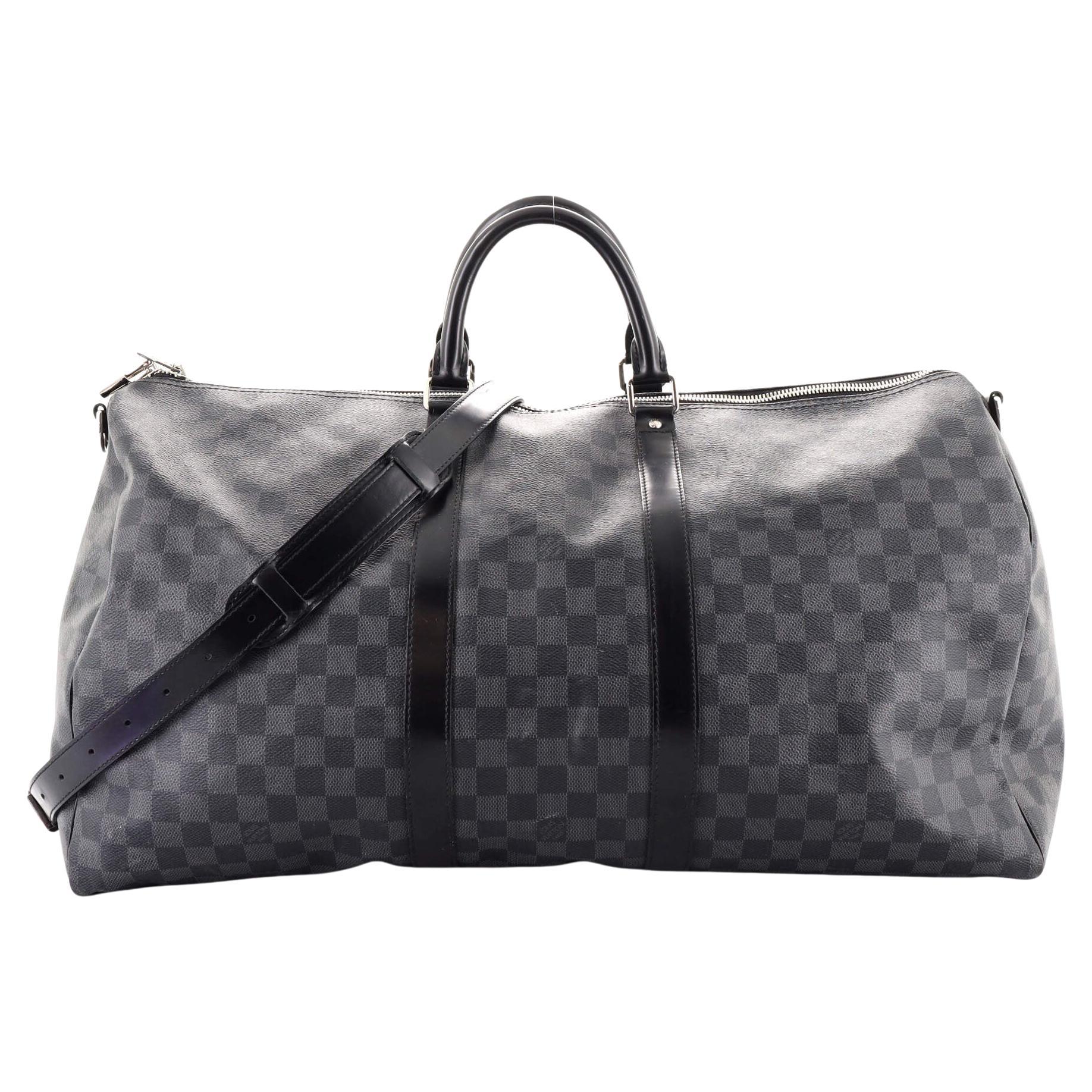 keepall bandouliere bag damier graphite 55