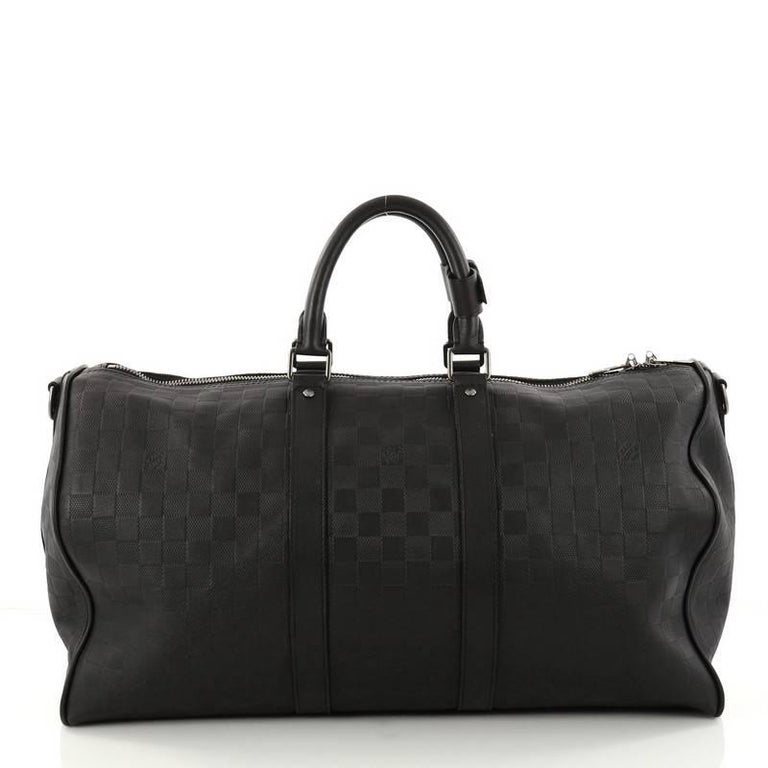 Louis Vuitton Keepall Bandouliere Bag Damier Infini Leather 45 at 1stdibs
