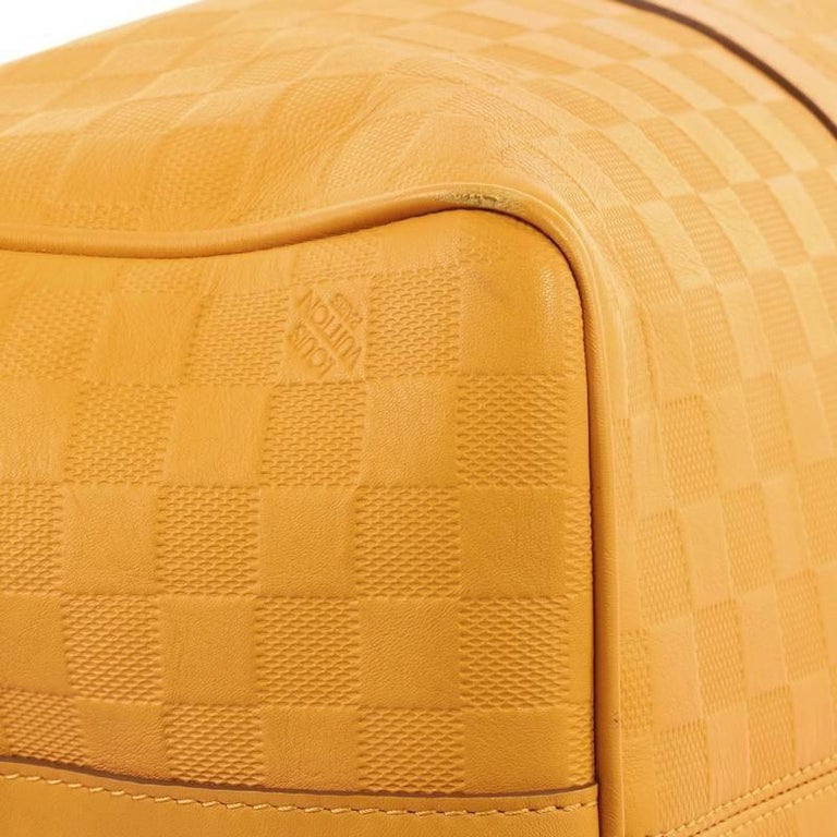 Louis Vuitton Keepall Bandouliere Bag Damier Infini Leather 45 Orange  141768198
