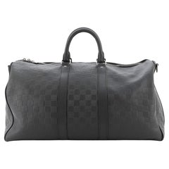 Louis Vuitton Keepall Bandouliere Bag Damier Infini Leather 45