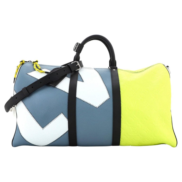 Louis Vuitton LVxUF Keepall Bandouliere 45 Tufted Monogram Satchel Bag Bicolor