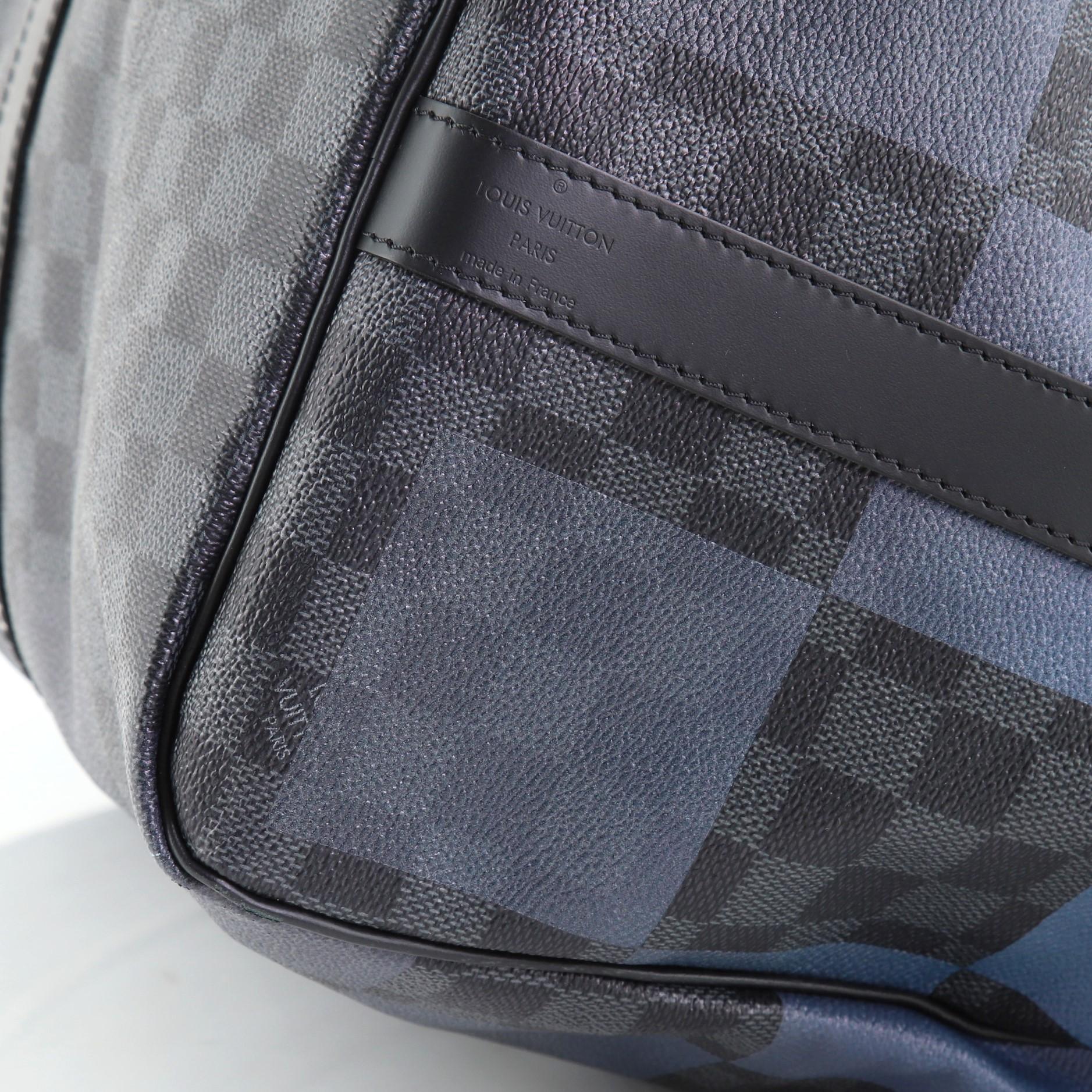 Louis Vuitton Keepall Bandouliere Tasche Riesiger Damier Graphit Segeltuch 50 1