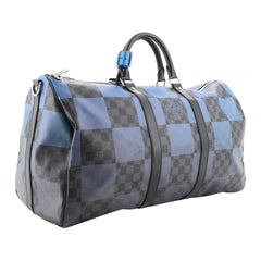 Louis Vuitton Keepall Bandouliere Bag Giant Damier Graphite Canvas 50