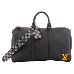 Louis Vuitton Keepall Bandouliere Bag Leather with Limited Edition 
