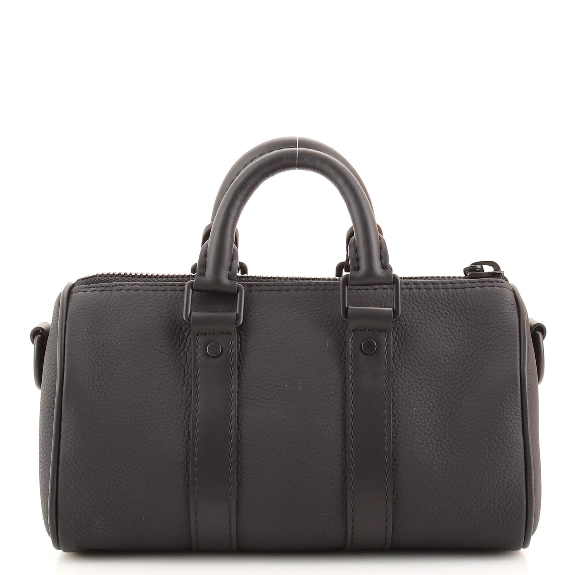 Louis Vuitton Keepall Bandouliere Bag Limited Edition Aerogram Leather XS In Good Condition In NY, NY