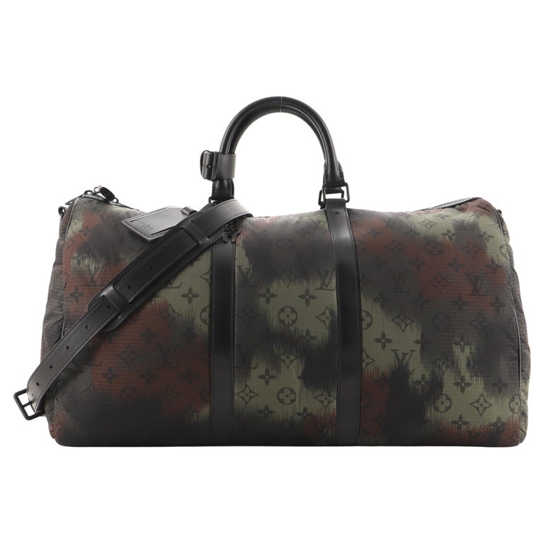 Louis Vuitton Keepall Bandouliere Bag Limited Edition Camouflage ...