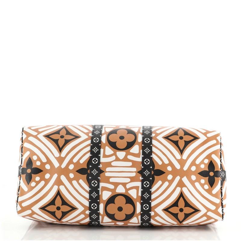 Louis Vuitton Keepall Bandouliere Bag Limited Edition Crafty Monogram In Good Condition In NY, NY