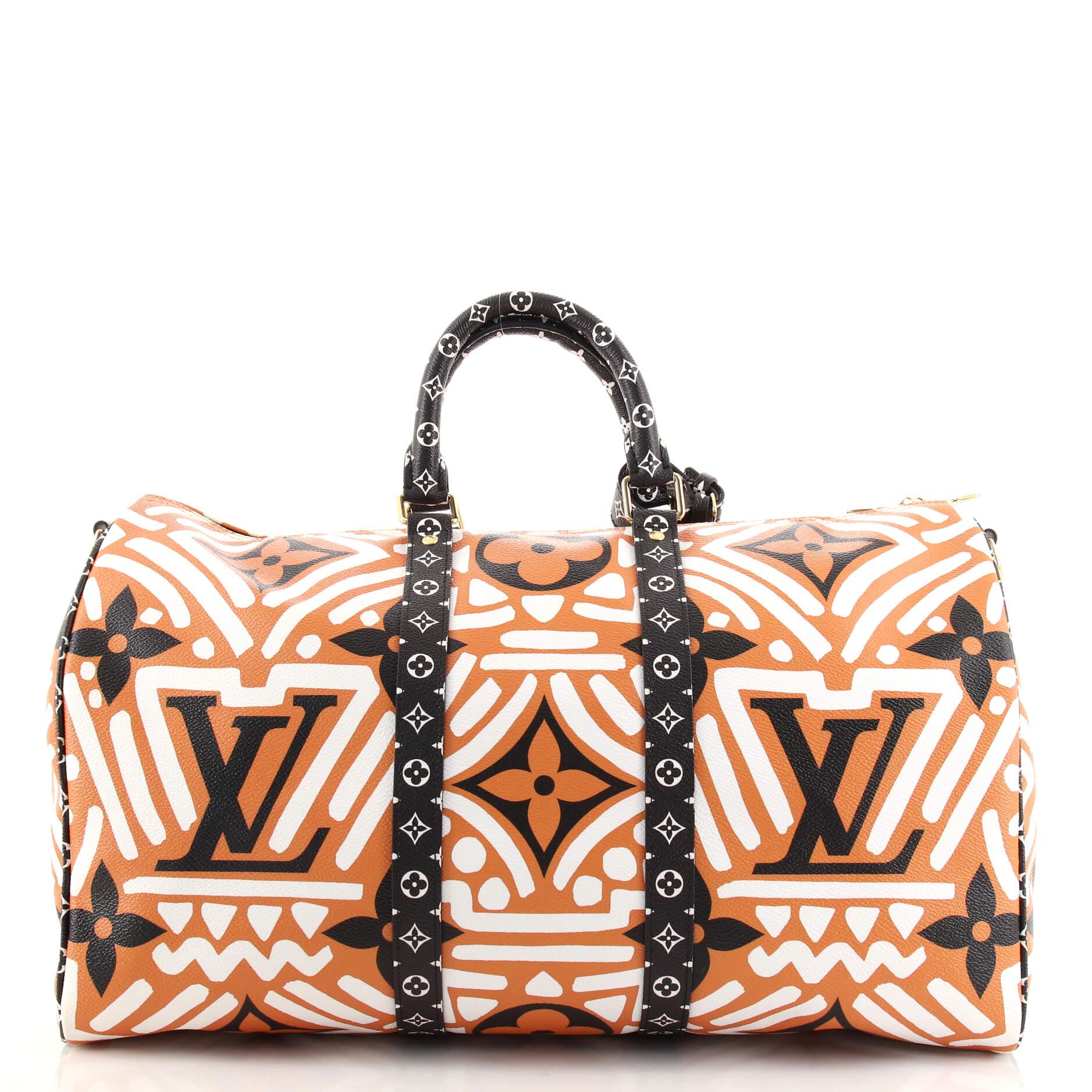 Louis Vuitton Keepall Bandouliere Bag Limited Edition Crafty Monogram Gia In Good Condition In NY, NY