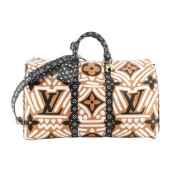 Louis Vuitton - Sac Keepall à bandoulière - édition limitée Crafty - Monogram Gia