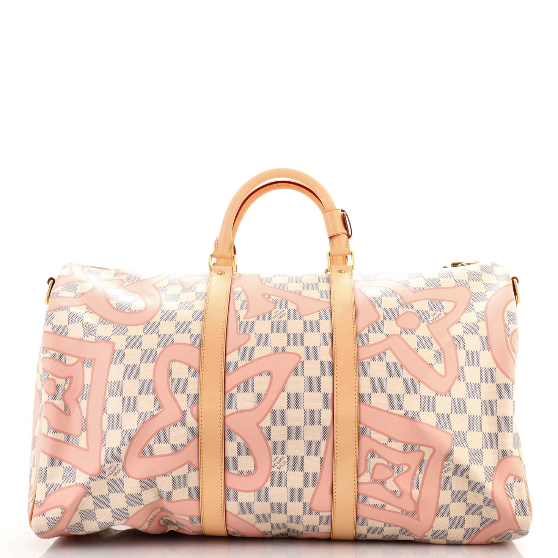 Louis Vuitton Keepall Bandouliere Bag Limited Edition Damier Tahitienne 50 In Good Condition In NY, NY