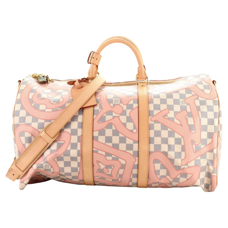 Louis Vuitton Keepall Bandouliere Bag Limited Edition Damier Tahitienne 50  at 1stDibs