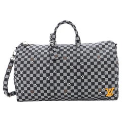 Authentic Louis Vuitton Damier Graphite Blue Coba Keepall Bandoulière –  Paris Station Shop