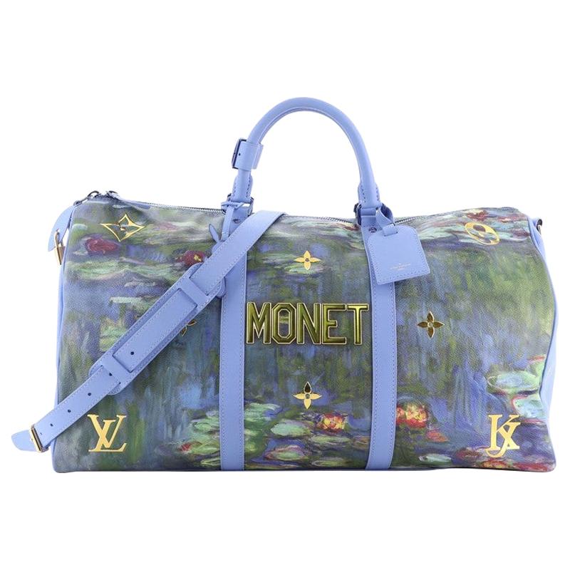 Louis Vuitton Keepall Bandouliere Bag Limited Edition Jeff Koons Monet Print