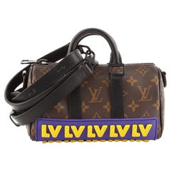 Louis Vuitton Zoom with Friends Keepall XS Monogram Brown Leather Cotton  Linen ref.269592 - Joli Closet