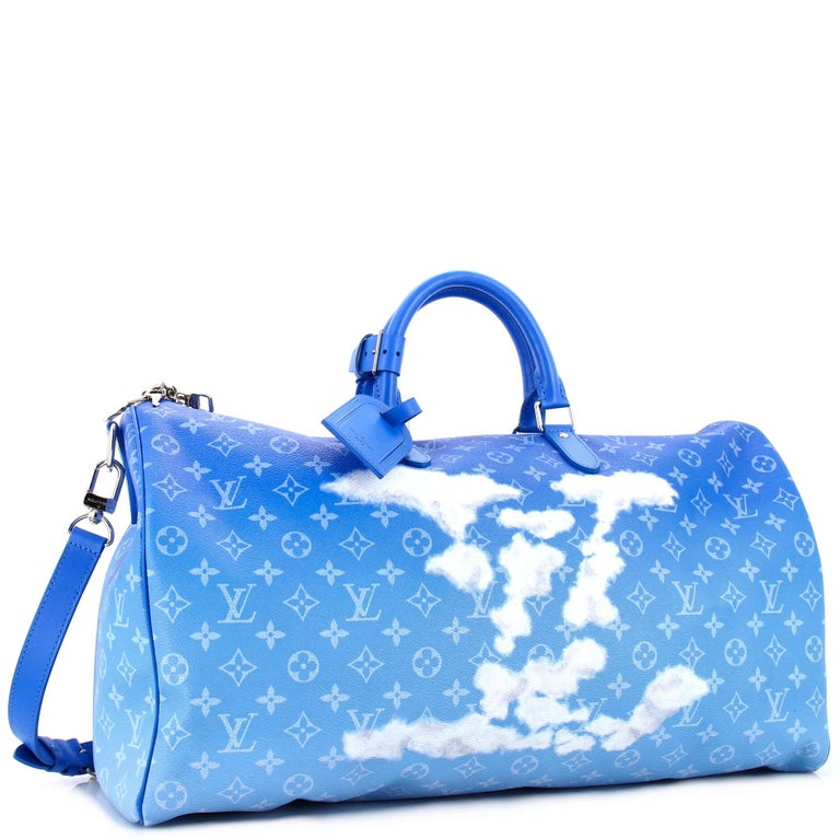Louis Vuitton Keepall Bandouliere 50 Clouds Blue Monogram Weekend