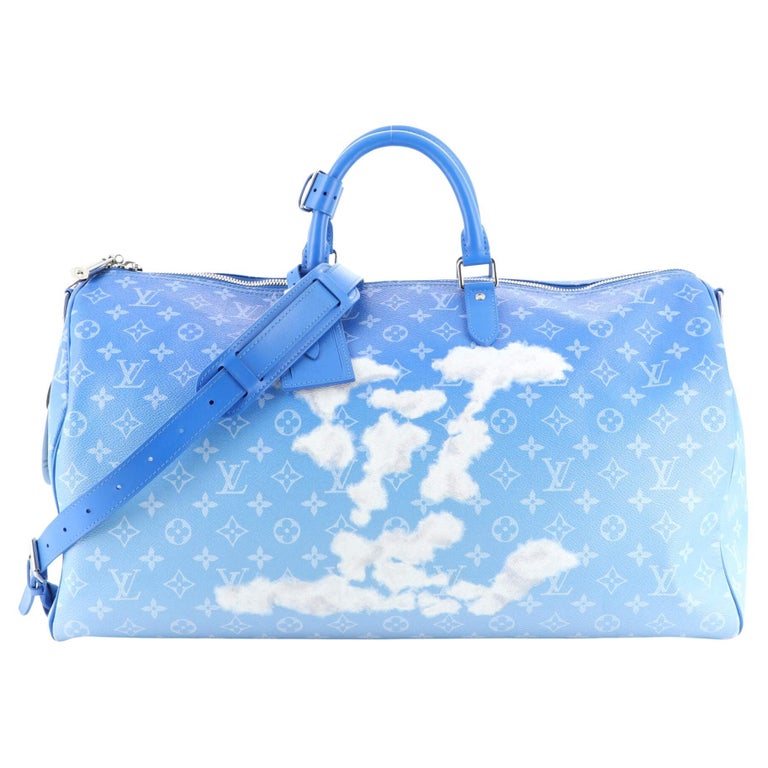 Louis Vuitton LV Women Men Luggage bag color cloud printing gradient