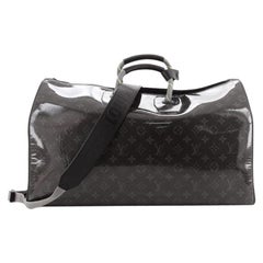 Louis Vuitton Keepall Bandouliere Bag Limited Edition Monogram Eclipse Glaze