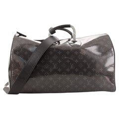 Louis Vuitton Keepall Bandouliere Bag Limited Edition Monogram Eclipse Glaze