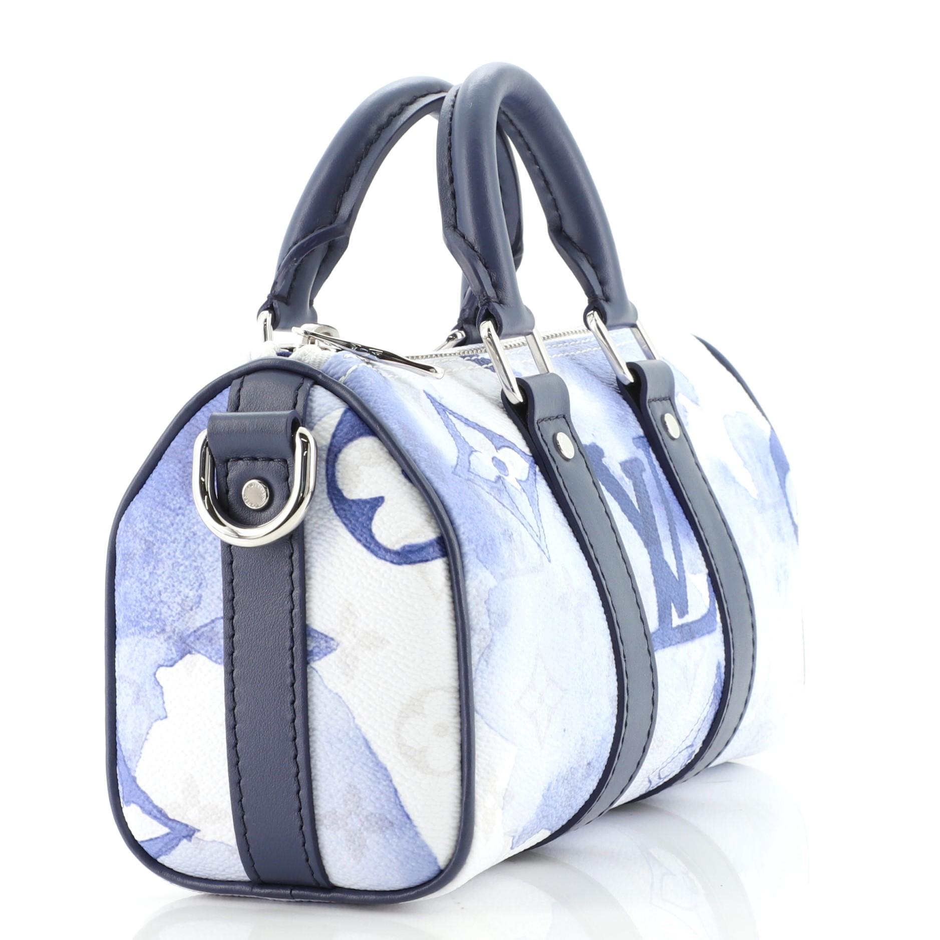 Purple Louis Vuitton Keepall Bandouliere Bag Limited Edition Monogram