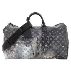 Louis Vuitton Keepall Bandouliere Bag Limited Edition Monogram Galaxy Canvas 50 