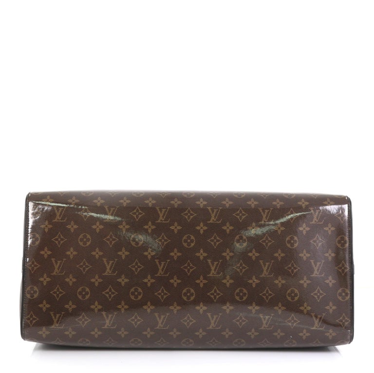 Louis Vuitton Keepall Bandouliere Monogram Glaze 50 Brown in Glaze  Canvas/Leather